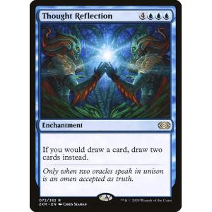 MTG ■青/英語版■ 《思考の反射/Thought Reflection》★FOIL★  ダブルマスターズ 2XM｜shop998