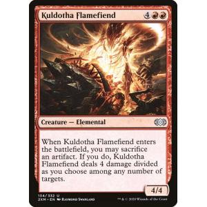 MTG ■赤/英語版■ 《カルドーサの炎魔/Kuldotha Flamefiend》★FOIL★  ダブルマスターズ 2XM｜shop998