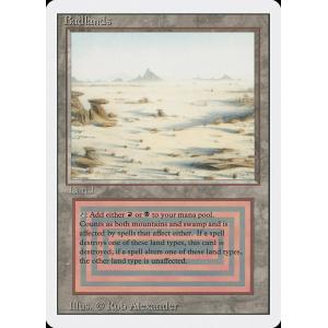 MTG ■土地/英語版■ 《Badlands》リバイズド 3ED