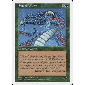 MTG ■緑/英語版■ 《甲鱗のワーム/Scaled Wurm》第5版 5ED
