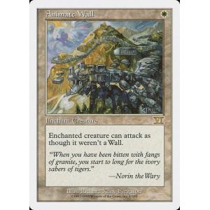 MTG ■白/英語版■ 《動く壁/Animate Wall》第6版 6ED