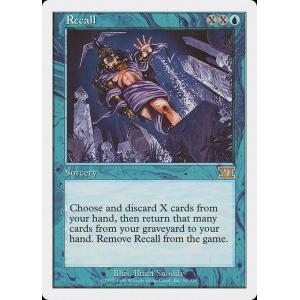 MTG ■青/英語版■ 《回想/Recall》第6版 6ED