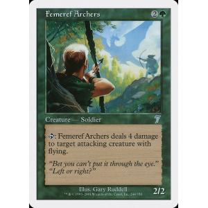 MTG ■緑/英語版■ 《フェメレフの射手/Femeref Archers》★FOIL★ 第7版 7...