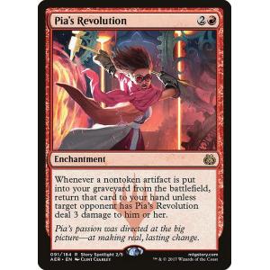MTG ■赤/英語版■ 《ピアの革命/Pia's Revolution》霊気紛争 AER