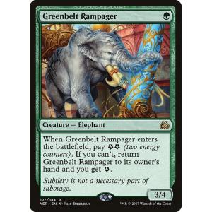 MTG ■緑/英語版■ 《緑地帯の暴れ者/Greenbelt Rampager》霊気紛争 AER