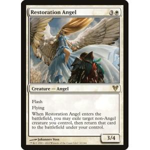 MTG ■白/英語版■《修復の天使/Restoration Angel》★FOIL★ アヴァシンの帰...