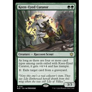 MTG ■緑/英語版■(181)《鋭い目の管理者/Keen-Eyed Curator》ブルームバロウ BLB 緑R