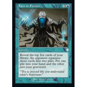 MTG ■青/英語版■ 《嘘か真か/Fact or Fiction》兄弟戦争：統率者　BRC