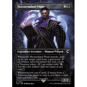 (003) MTG ■黒/英語版■ 《Mastermind Plum》▲拡張アート▲ カルロフ邸殺人...