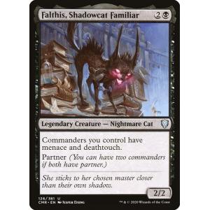 MTG ■黒/英語版■ 《影猫の使い魔、ファルティス/Falthis, Shadowcat Familiar》統率者レジェンズ　CMR