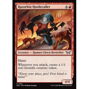 MTG ■赤/英語版■(152)《剃刀族の群れ呼び/Razorkin Hordecaller》ダスク...