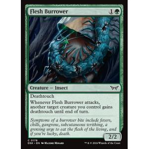 MTG ■緑/英語版■(178)《肉潜り虫/Flesh Burrower》ダスクモーン DSK 緑C