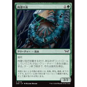 MTG ■緑/日本語版■(178)《肉潜り虫/Flesh Burrower》ダスクモーン DSK 緑C