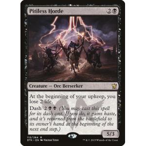 MTG ■黒/英語版■《冷酷な軍族/Pitiless Horde》タルキール龍紀伝 DTK｜shop998