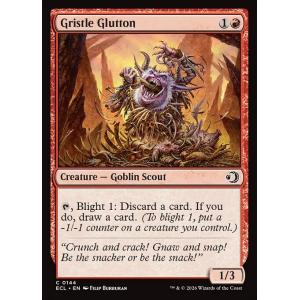 MTG ■赤/英語版■(144)《肉筋の大食漢/Gristle Glutton》ローウィンの昏明 ECL 赤C