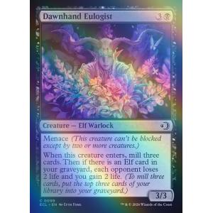 MTG ■黒/英語版■(099)★FOIL★《アケノテブクロ使いの賛美者/Dawnhand Eulogist》ローウィンの昏明 ECL 黒C