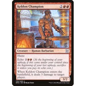 MTG ■赤/英語版■ 《ケルドのチャンピオン/Keldon Champion》 エターナルマスターズ EMA