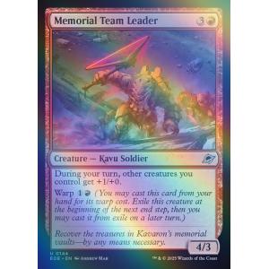 MTG ■赤/英語版■ (144)《記念軍のチームリーダー/Memorial Team Leader》 ★FOIL★ 久遠の終端 EOE 赤U