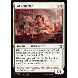 MTG ■白/英語版■(004)《猫を集める者/Cat Collector》ファウンデーションズ FDN 白U