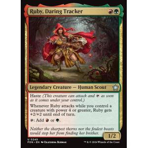 MTG ■金/英語版■(245)《勇敢な追跡者、ルビー/Ruby, Daring Tracker》フ...
