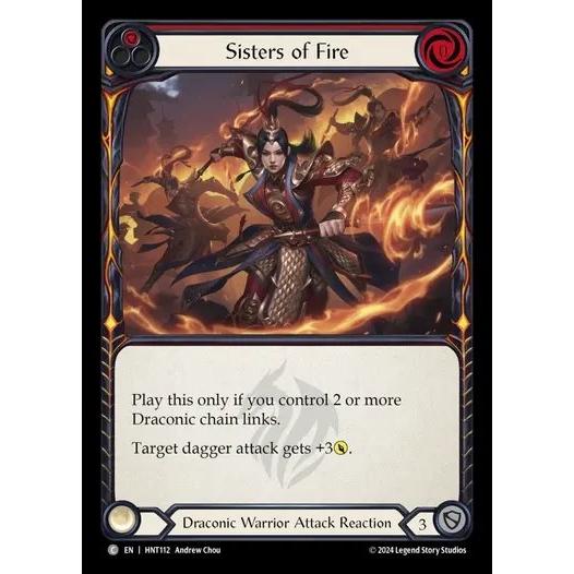 [HNT112]FaB■英語版■《炎の姉妹/Sisters of Fire[赤]》[Draconic...