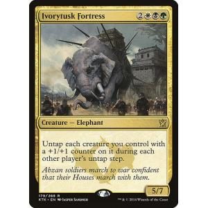 MTG ■金/英語版■《象牙牙の城塞/Ivorytusk Fortress》 タルキール覇王譚 KT...