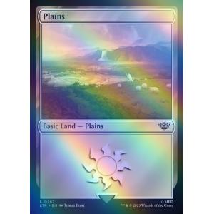 MTG ■土地/英語版■ 《平地/Plains》★FOIL★ 指輪物語:中つ国の伝承 LTR