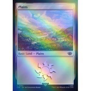 MTG ■土地/英語版■ 《平地/Plains》★FOIL★ 指輪物語:中つ国の伝承 LTR