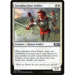 MTG ■白/英語版■ 《大隊の歩兵/Battalion Foot Soldier》基本セット2020 M20｜shop998