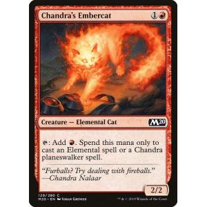 MTG ■赤/英語版■ 《チャンドラの火炎猫/Chandra's Embercat》基本セット2020 M20