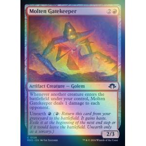 MTG ■赤/英語版■ (128)《溶鉄の門番/Molten Gatekeeper》★FOIL★ MH3 赤C