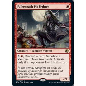 MTG ■赤/英語版■ 《ファルケンラスの闘技士/Falkenrath Pit Fighter》イニ...