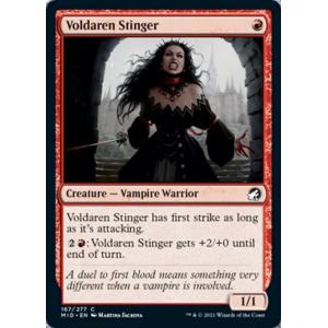 MTG ■赤/英語版■ 《ヴォルダーレンの刺剣士/Voldaren Stinger》イニストラード真...