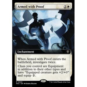 (320)MTG ■白/英語版■ 《証拠固め/Armed with Proof》▲拡張アート▲ カルロフ邸殺人事件 統率者 MKC 白R｜shop998