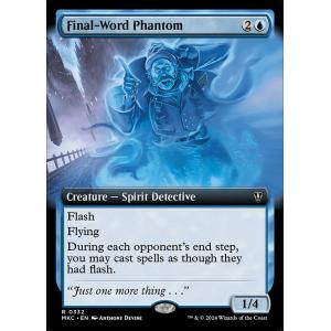 (332)MTG ■青/英語版■ 《断末魔の幻影/Final-Word Phantom》▲拡張アート▲ カルロフ邸殺人事件 統率者 MKC 青R｜shop998