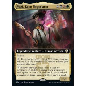 MTG ■金/英語版■《やり手の交渉人、ヴァジ/Vazi, Keen Negotiator》▲拡張アート▲ ニューカペナの街角:統率者　NCC｜shop998