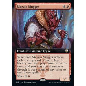 MTG ■赤/英語版■《メッツィオの強盗/Mezzio Mugger》▲拡張アート▲ ニューカペナの街角:統率者　NCC