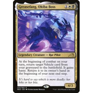 MTG ■金/英語版■ 《大牙勢団の総長、脂牙/Greasefang, Okiba Boss》★FO...