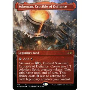 MTG ■土地/英語版■ 《反逆のるつぼ、霜剣山/Sokenzan, Crucible of Def...