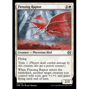 MTG ■白/英語版■ 《肉剥ぎの猛禽/Flensing Raptor》ファイレクシア：完全なる統一 ONE