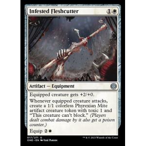 MTG ■白/英語版■ 《感染した肉裁ち/Infested Fleshcutter》ファイレクシア：完全なる統一 ONE