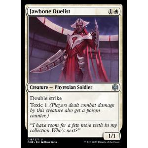 MTG ■白/英語版■ 《顎骨の決闘者/Jawbone Duelist》ファイレクシア：完全なる統一 ONE｜shop998