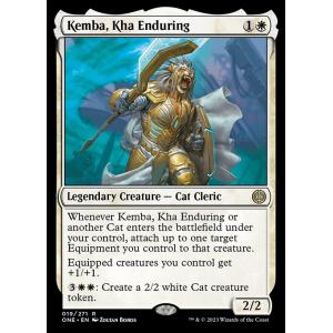 MTG ■白/英語版■ 《耐え忍ぶカー、ケンバ/Kemba, Kha Enduring》ファイレクシア：完全なる統一 ONE｜shop998