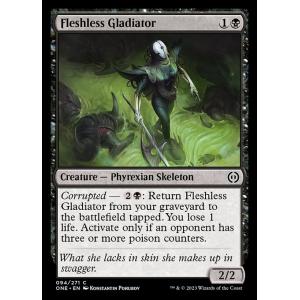 MTG ■黒/英語版■ 《肉なし剣闘士/Fleshless Gladiator》ファイレクシア：完全なる統一 ONE