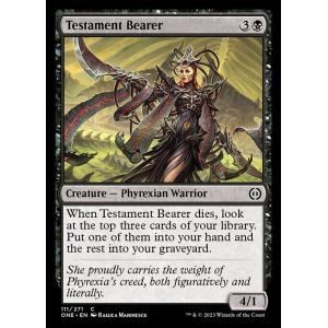 MTG ■黒/英語版■ 《証を携える者/Testament Bearer》ファイレクシア：完全なる統一 ONE｜shop998