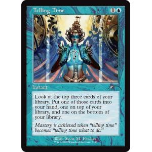 MTG ■青/英語版■ (2157)《時間の把握/Telling Time》Secret Lair ...