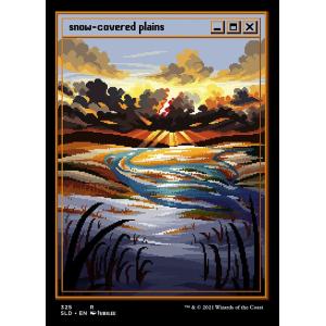 MTG □土地/英語版□ 《冠雪の平地/Snow-Covered Plains》アイスエイジ