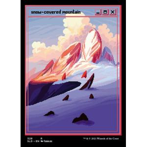 MTG □土地/英語版□(119)《冠雪の山/Snow-Covered Mountain