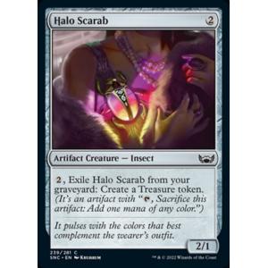 MTG ■無/英語版■《光素のスカラベ/Halo Scarab》★FOIL★  ニューカペナの街角 ...