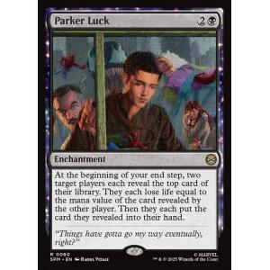 MTG ■黒/英語版■ (060)《パーカー・ラック/Parker Luck》スパイダーマン SPM 黒R
